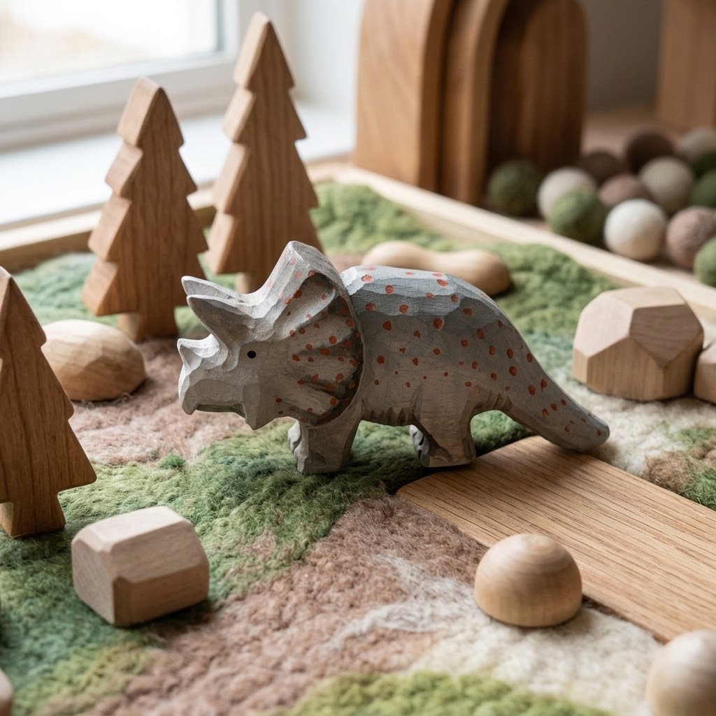 Wudimals Triceratops dinosaur